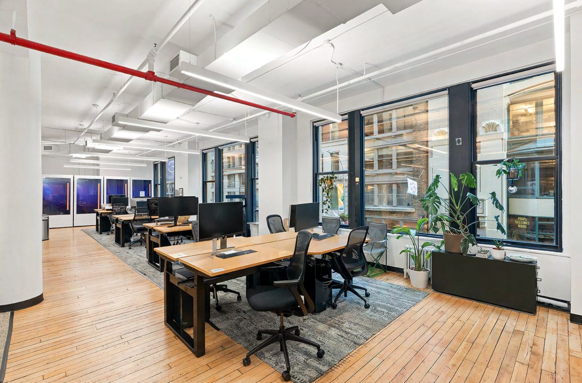 Open floor with oversized windows today