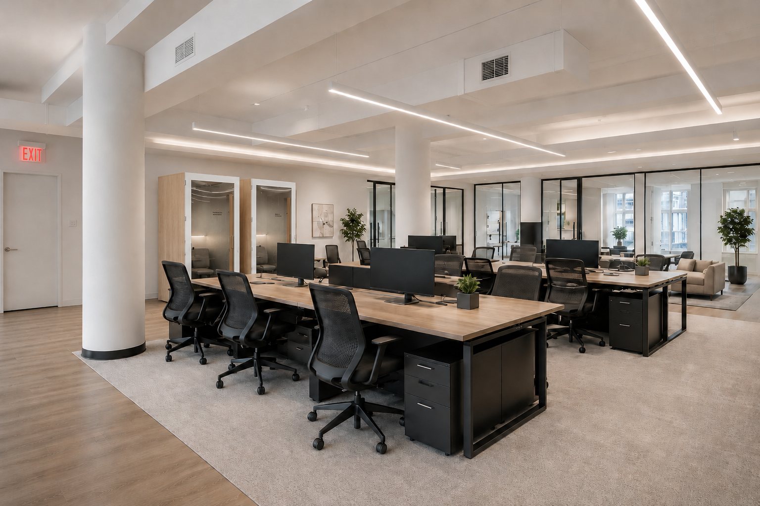 The open work area — envisioned